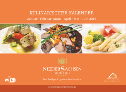 Kulinarischer Kalender