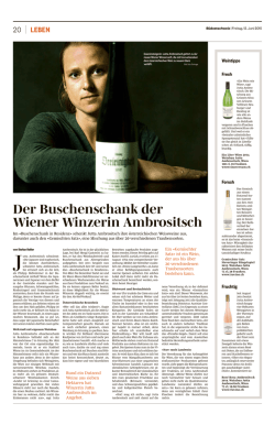 Der Buschenschank der Wiener Winzerin Ambrositsch