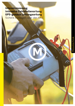 Intensivmessung Intensive Fehlstellenortung GPS