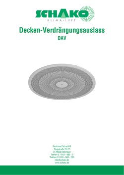 Decken-Verdr&auml;ngungsauslass