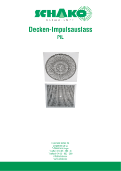 Decken-Impulsauslass