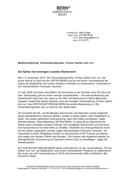 Die Spitex hat wichtigen sozialen Stellenwert