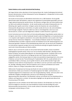 Duales Studium an der accadis Hochschule Bad