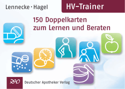 HV-Trainer - Deutscher Apotheker Verlag