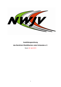 Ausbildungsordnung des NWJV als pdf
