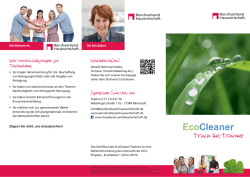 EcoCleaner- Train-the-Trainer