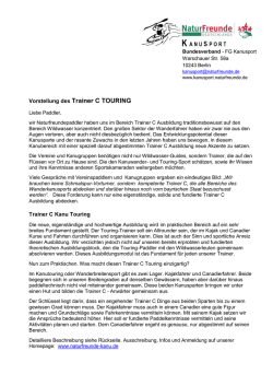 Vorstellung des Trainer C TOURING