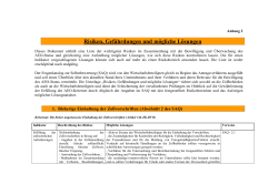 AEO-Leitlinien - Anhang 2 (Risiken, Gefährdungen und mögliche