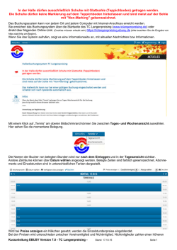 Hilfe Buchungssystem - TC Langenpreising eV