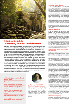 Dschungel, Tempel, Badefreuden