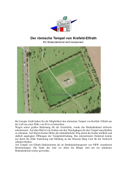 Der römische Tempel von Krefeld-Elfrath