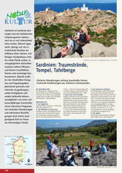 Sardinien: Traumstrände, Tempel, Tafelberge