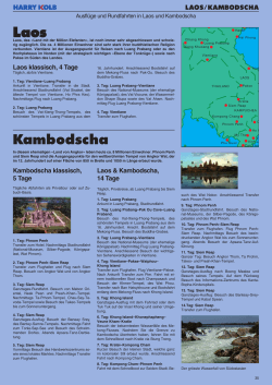 Laos Kambodscha - Reisebüro Harry Kolb