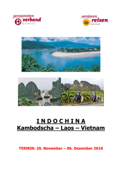 Indochina - Seniorenreisen