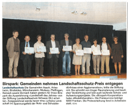 Birspark: Gemeinden nehmen Landschaftsschutz
