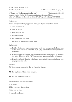 Serie 1 - HTWK Leipzig