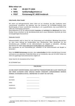 dieses Formular - GUTMANN Tankstellen