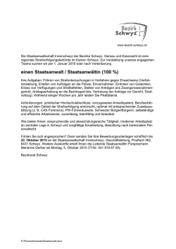 einen Staatsanwalt / Staatsanw&auml;ltin (100 %)