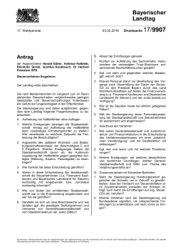 Drucksache 17/9907 - Bayerischer Landtag