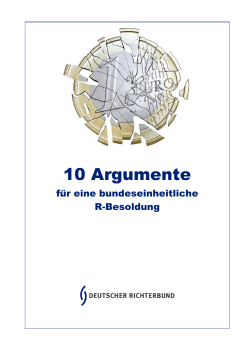 10 Argumente für eine bundeseinheitliche R