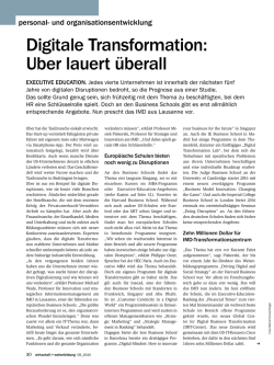 Digitale Transformation: Uber lauert &uuml;berall