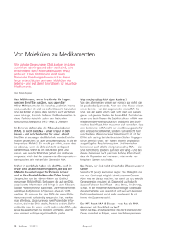 Von Molekülen zu Medikamenten - Oliver Mühlemann