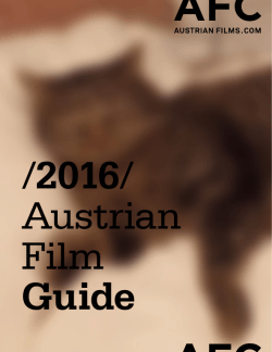2016/ Austrian Film Guide - Austrian Film Commission
