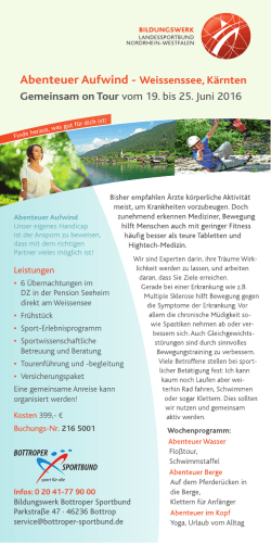 Abenteuer Aufwind - Weissenssee, Kärnten Gemeinsam on Tour