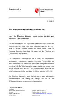 Ein Abenteuer-Urlaub besonderer Art