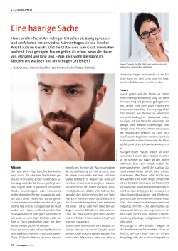 Eine haarige Sache - Dr. med. Daniela Stauffer