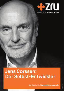 Jens Corssen: Der Selbst-Entwickler