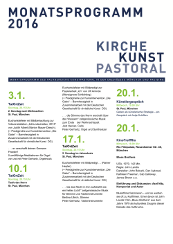 januar - Frauenseelsorge M&uuml;nchen