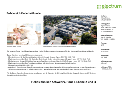 Helios Kliniken Schwerin, Haus 1 Ebene 2 und 3