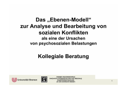 Das „Ebenen-Modell“ zur Analyse und
