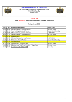 Entwurf Zeitplan TGP2015