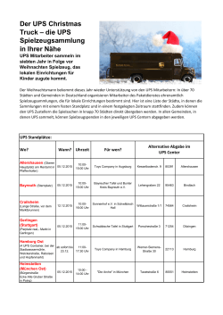Der UPS Christmas Truck – die UPS Spielzeugsammlung in Ihrer