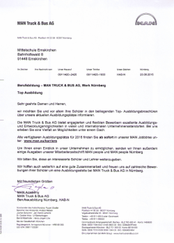 MAN Truck & Bus AG - Mittelschule Emskirchen