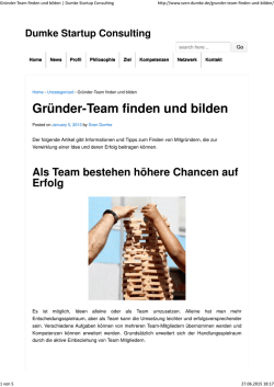 Gründer-Team finden und bilden