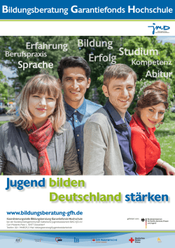 Jugend bilden Deutschland st&auml;rken