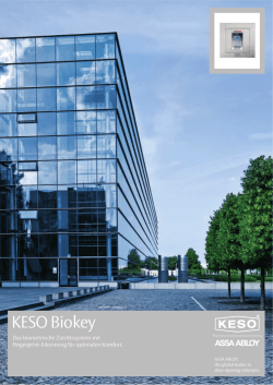 KESO Biokey - FMS-Sicherheitstechnik