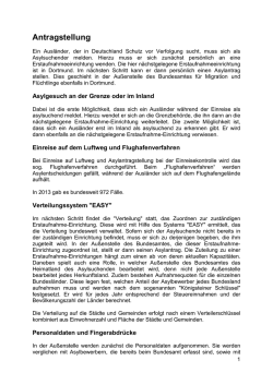 Information zum Ablauf Asylverfahren