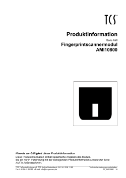 Fingerprintscannermodul AMI10800
