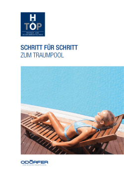 Pool-Prospekte Ratgeber, die Lust auf Wasser machen.