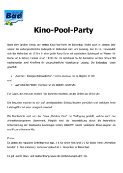 Kino-Pool-Party - Blütenbad Leichlingen