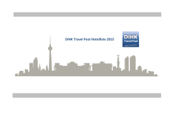 DIHK Travel Pool Hotelliste 2015