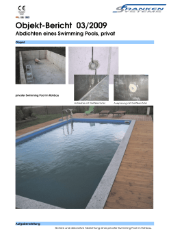 Objektbericht Swimming Pool - FRANKEN