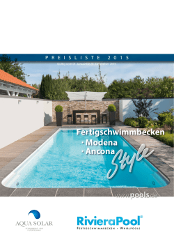 Fertigschwimmbecken &middot; Modena &middot; Ancona