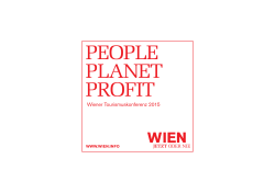 PEOPLE PLANET PROFIT - B2B Service for the tourism industry