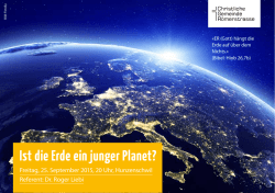 Ist die Erde ein junger Planet?