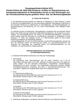 Energiesparförderrichtlinie Bad Homburg 2016 (PDF